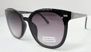 NWT Tommy Hilfiger WP OL556 Black Silver Women Authentic Sunglasses /879/ NEW - Picture 1 of 8