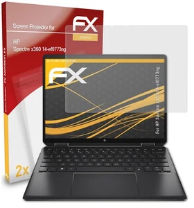 atFoliX 2x Screen Protector voor HP Spectre x360 14-ef0773ng mat&schokbestendig - Afbeelding 1 van 9