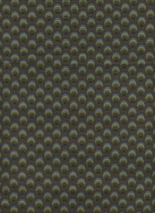 1.5 Yard Jinny Beyer Early Vintage Companion Brown/Olive/Cobalt Clam Shell - Picture 1 of 2