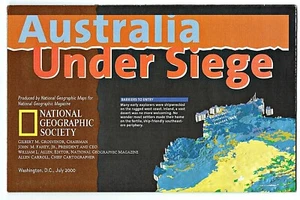 2000-7 National Geographic Map July AUSTRALIA UNDER SIEGE Straya Aussie (939) - Picture 1 of 4