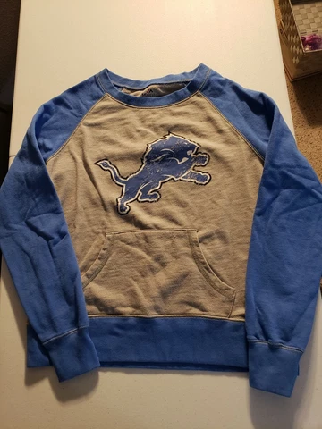 Majestic NFL Detroit Lions Retro Sweatshirt Cover