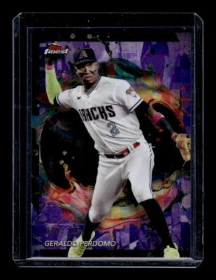 2024 Finest #217 Geraldo Perdomo Purple Refractor #/125 - Image 1 of 2