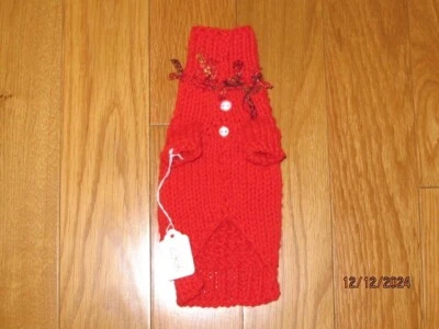 Hand Knit Unisex Dog Sweater size XXS - Image 1 of 2