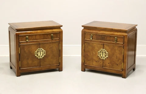 CENTURY Chin Hua by Raymond Sobota Asian Chinoiserie Nightstands - Pair Cover