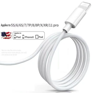 Fast Charging USB iPhone Date Cord Charger Cable For iPhone 5 6 7 8 X 11 12 USA - Picture 1 of 22