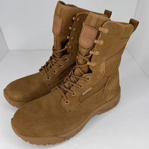 Free Soldier Mens ACC0031 Brown Tactical Suede Mid-Calf Size 9.5W Combat Boots - Picture 1 of 11