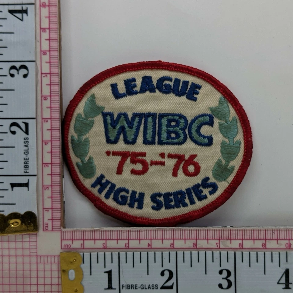 WIBC League High Series 75 - 76 Women's 10 Pin Bowling Patch Badge Crest t3 - Image 1 of 1