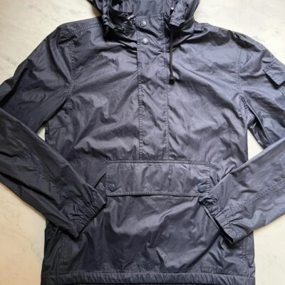 VINCE WATER REPELLENT WINDBREAKER HIDDEN HOOD & KANGAROO POCKET PULLOVER JACKET - Image 1 of 4