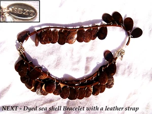 NEXT Costume Jewellery Dyed sea shell braclet - Picture 1 of 5