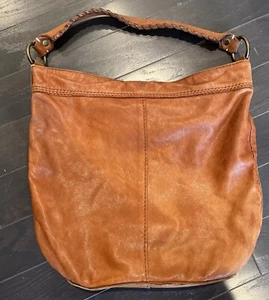 Vintage Lucky Brand Large Hobo Shoulder Bag Satchel Soft Italian Leather Bag - Picture 1 of 24