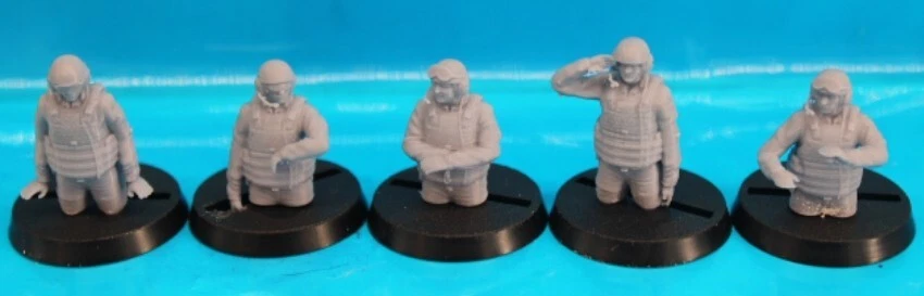 Peddinghaus-3 D Stampa 1/72 72F120 US Abrams M 1 Serbatoio Crew 5 Mezzo Busto - Immagine 1 di 1