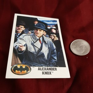 [007] Batman 1989 Alexander Knox Original Topps Classic Throwback Trading Card