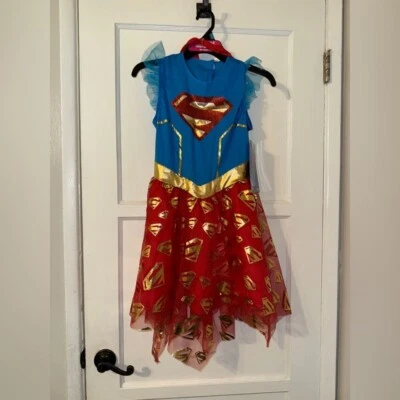 Disfraz de Supergirl Niño Grande 12/14 Nuevo Con Etiquetas Foto 1 de 4