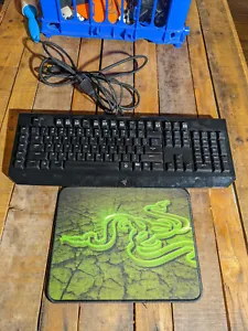 Razer BlackWidow Ultimate Wired Keyboard With Razer Mouse Pad - Tested and Works - Picture 1 of 2