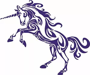 Fantasy Tribal Unicorn Magic Horse Car Truck Wall Laptop Vinyl Decal Sticker - Picture 1 of 2