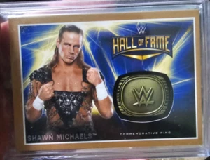 2016 Topps WWE Shawn Michaels HOF Commerative Ring Card #19/50 - Picture 1 of 3
