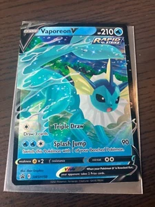 Vaporeon V SWSH150 SWSH: Sword & Shield Promo Cards Holo - Picture 1 of 2