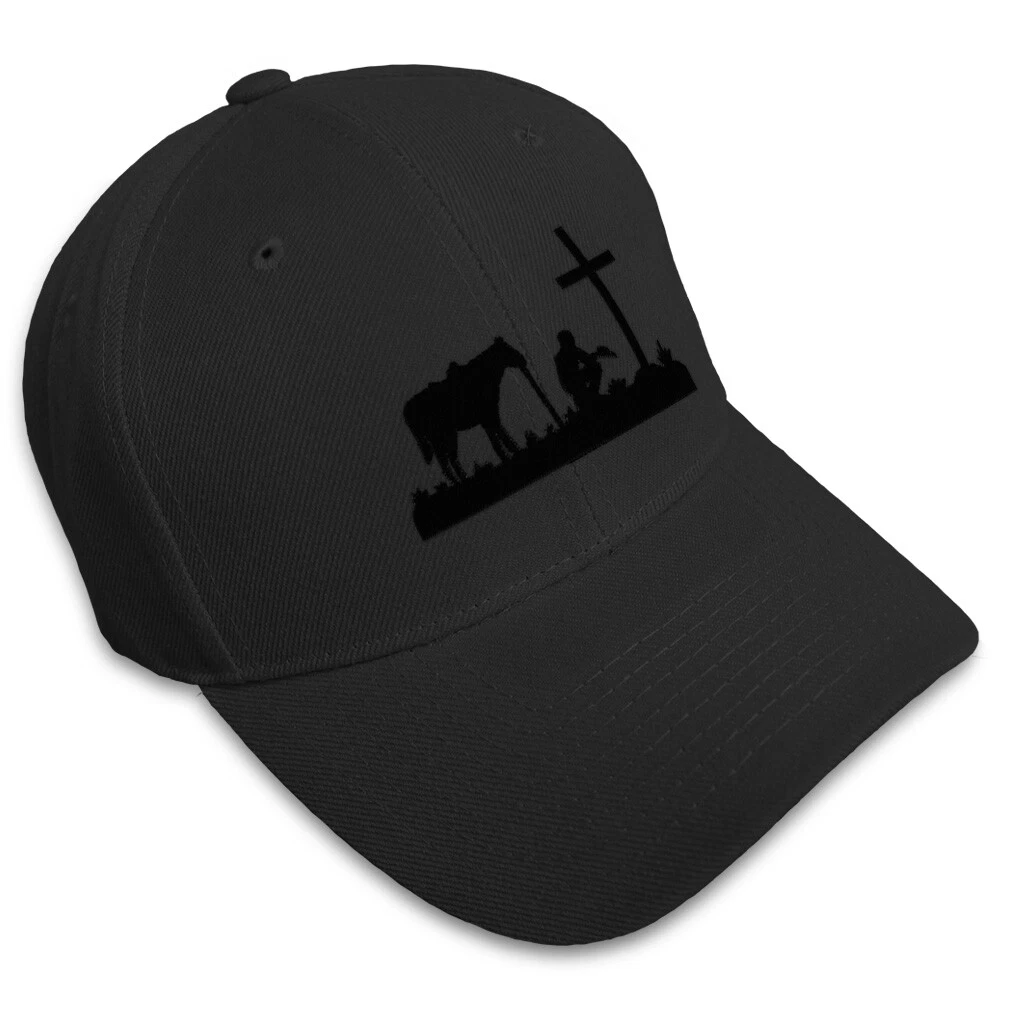 Cowboy Horse Prayer Baseball Hat - Unisex Adjustable Snapback Cap For Men And Women, Red