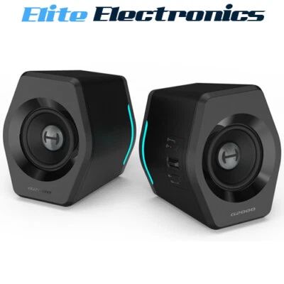 Edifier G2000 Gaming 2.0 Speakers System Bluetooth USB Sound RGB Light - Image 1 of 3