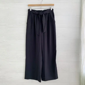 Lululemon - Noir pant in Black wide leg palazzo travel easy care, sz 4 W5BXIS - Picture 1 of 7