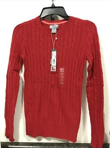 JCP CABLE KNIT SWEATER - WOMEN - X SMALL - NWT (8-TW-493) - Picture 1 of 5