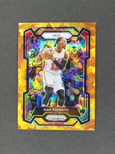 2023-24 Bam Adebayo Panini Prizm #66 Prizm Orange Ice Miami Heat - Picture 1 of 3