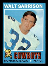 1971 Topps Football #8 Walt Garrison NM/MT *d2