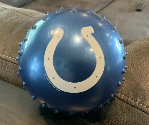 Rare Indianapolis Colts Collectible Team Logo Knobby Ball Cover