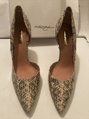 Halogen Snake Print Toe Pumps / heels Women's US size 7.5M - Image 1 of 4
