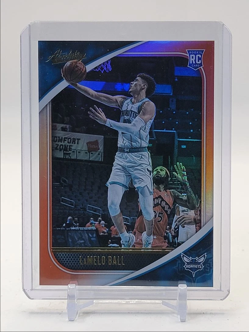 LAMELO BALL 2020-21 ABSOLUTE ORANGE SPECTRUM ROOKIE HORNETS RC /75 Q0353