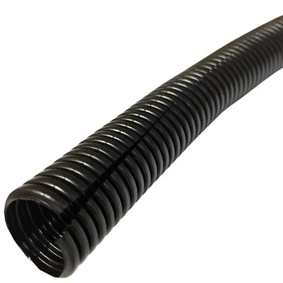 Electriduct Black Polyethylene Split Wire Loom / Flex Tubing