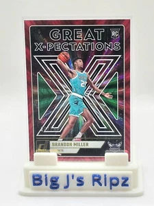 2023-24 Donruss Red Pulsar Great Expectations Brandon Miller Rookie Card 20/75 - Picture 1 of 2