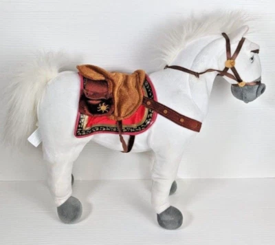 Disney Store запутанная рапунцель лошадь Maximus плюшевая белая мягкая игрушка 15 дюймов - Изображение 1 из 4