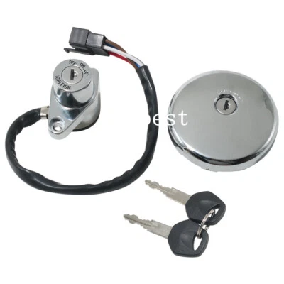 Ignition Key Switch Lock Set for Kawasaki EN500 Vulcan 500 LTD VN800 Vulcan 800 - Image 1 of 4