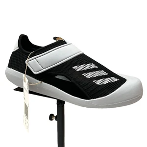 Adidas Youth Boys Sporty Sandal Sz 2 Black-Gray Slip-on Closed Toe Water Shoes - Picture 1 of 10