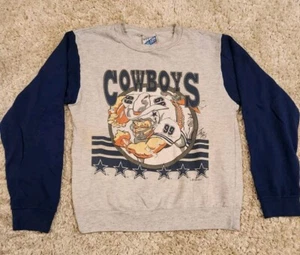 Vintage Kinder 1993 Dallas Cowboys Pullover Größe M 12-14 - Bild 1 von 5