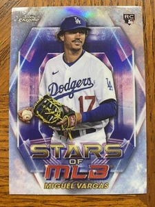 2023 Topps Update Series - Stars of MLB Chrome #SMLBC-76 Miguel Vargas (RC) - Picture 1 of 2