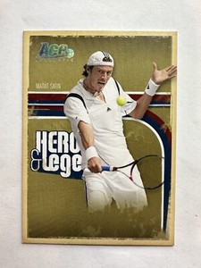 Marat Safin - 2006 Ace Authentic Heroes & Legends Holofoil Parallel /100 SP Rare