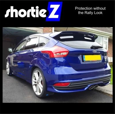 RALLYFLAPZ shortieZ | Parafanghi e kit ADATTI PER: FORD FOCUS MK3 /3.5 & ST nero 4mm lucido PVC-NB