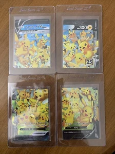 Pikachu V-Union 025 026 027 028/028 Set RRR s8a 25th ANN Pokemon Card Japanese - Picture 1 of 10