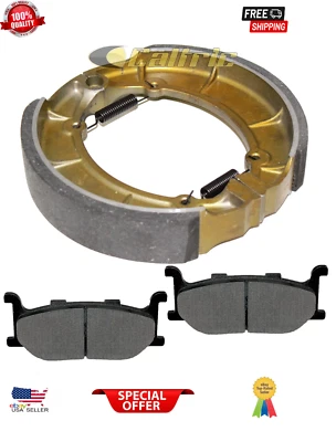 Pastillas de freno delanteras y zapatas traseras para Yamaha XVS650 V-Star 650 Custom 2004-2016 Foto 1 de 2