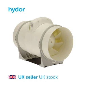 Ventilador de extracto de conductos de diapositiva de 125 mm, hidroponía, en línea 2 velocidades - Imagen 1 de 3