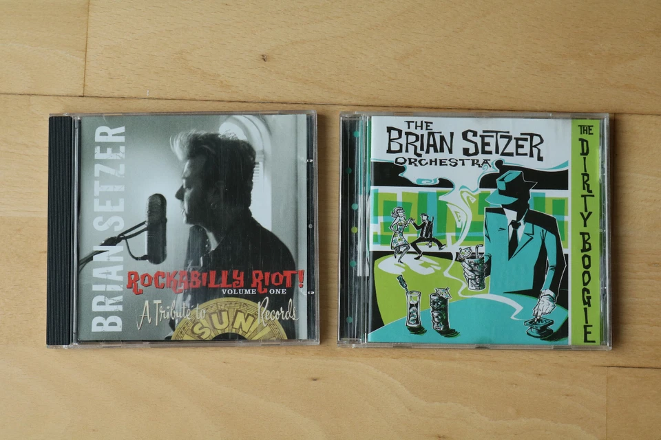 2x CD Brian Setzer: Dirty Boogie / Rockabilly Riot! Top Zustand - Nichtraucher.. - Bild 1 von 1