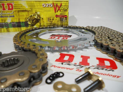 KIT CADENA Y PIÑÓN HONDA CBR900RR FIRE BLADE '92-99 DID X-Ring *premium 525 Foto 1 de 4