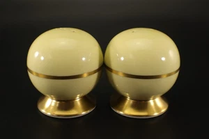 AGITADORES DE SAL Y PIMIENTA amarillos Flintridge China Sylvan California retirados de colección - Imagen 1 de 6