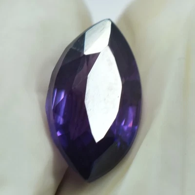 8.54 Carat Marquise Cut Purple Tanzanite Natural CERTIFIED Loose Gemstone - Image 1 of 4