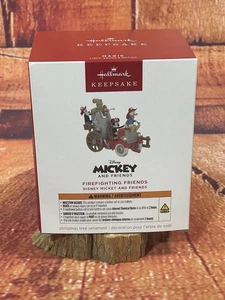 FIREFIGHTING FRIENDS Hallmark 2025 Disney Mickey and Friends MAGIC LIGHT & SOUND - Picture 1 of 5