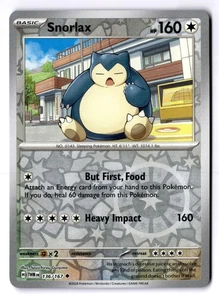 Snorlax Reverse Holo Uncommon SV06: Twilight Masquerade 136/167 NM - Picture 1 of 2