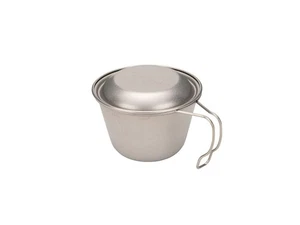 Snow Peak Deep Titanium Sierra Cup with Lid E-314 Camping Outdoor Lightweight - Picture 1 of 7