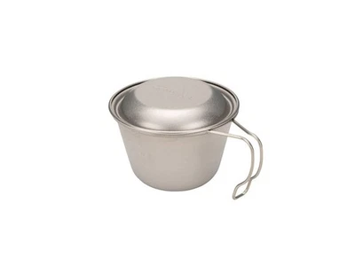 Snow Peak Deep Titanium Sierra Cup with Lid E-314 Camping Outdoor Lightweight - Image 1 of 4